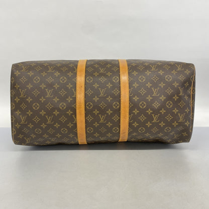 Louis Vuitton Monogram Keepall 55 Boston Bag M41424 Brown