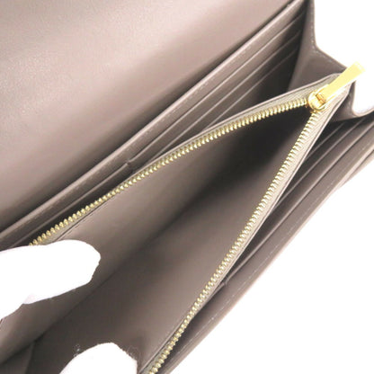 Celine Large Flap Wallet Leather Grey Long 0123Celine