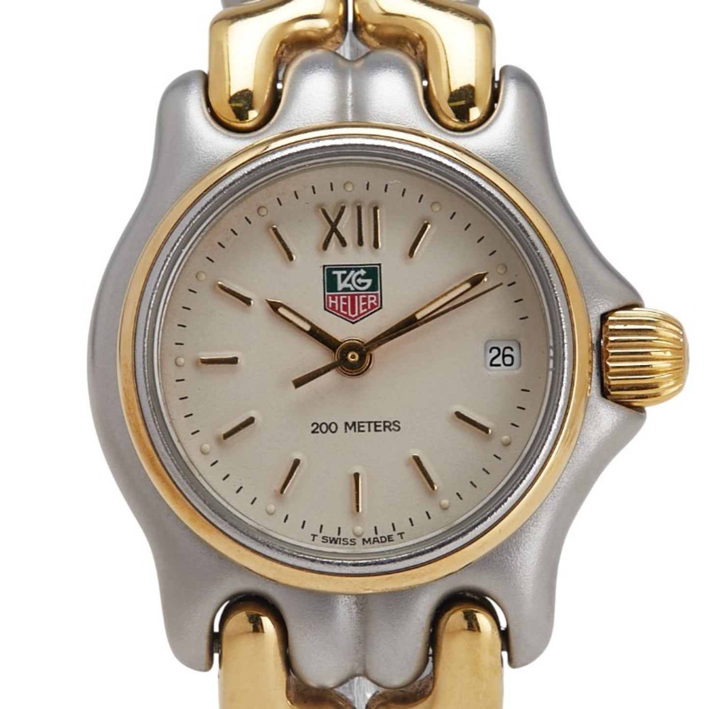 Tag Heuer Sel Watch S05.008M Quartz Beige Dial Stainless Steel Plated