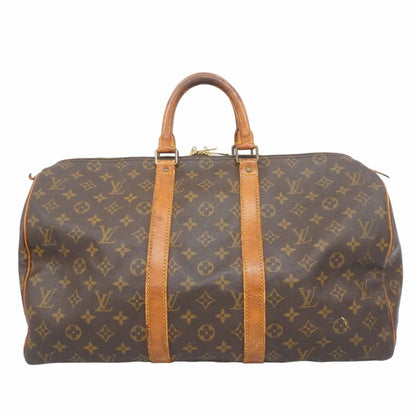 Louis Vuitton Monogram Keepall 45 Boston Bag M41428 Brown