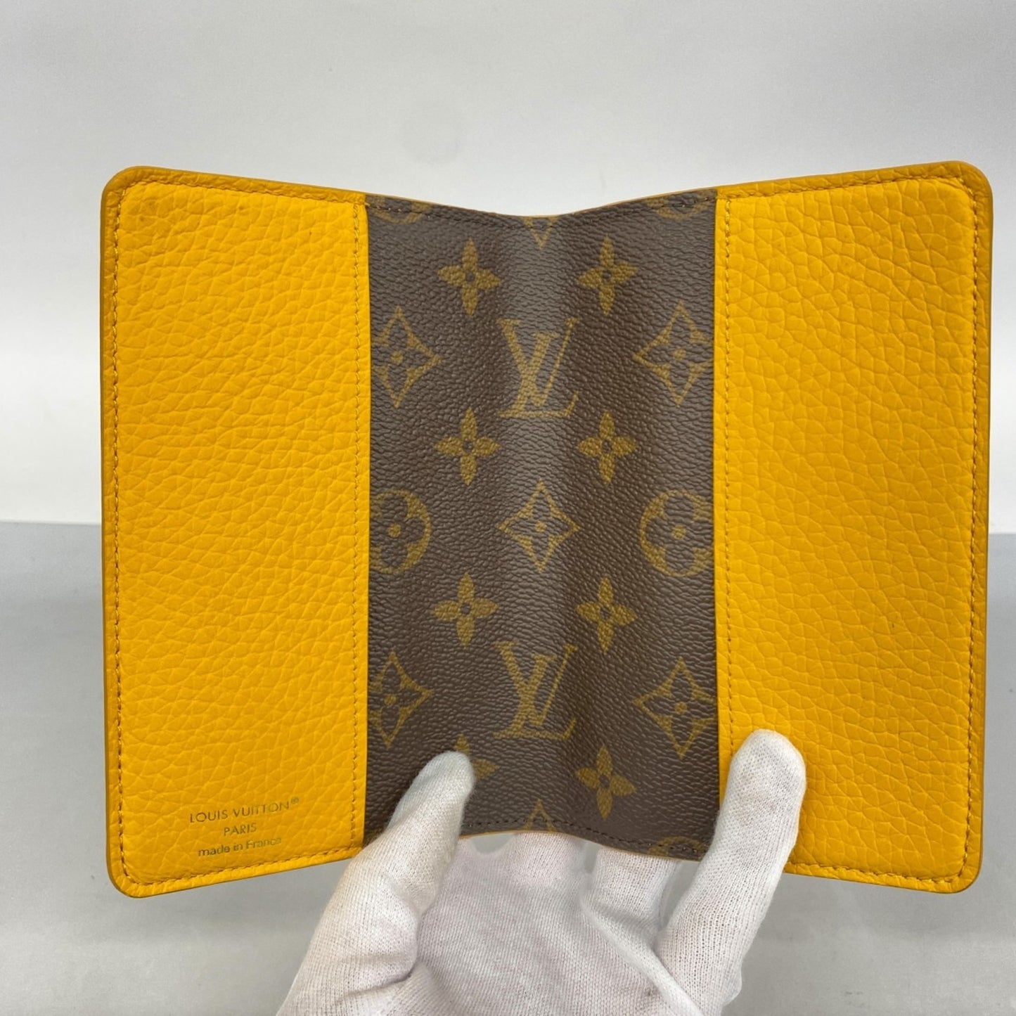 Louis Vuitton Monogram Taurillon Notebook Cover Pm Emily Gi1210 Saffron Yellow