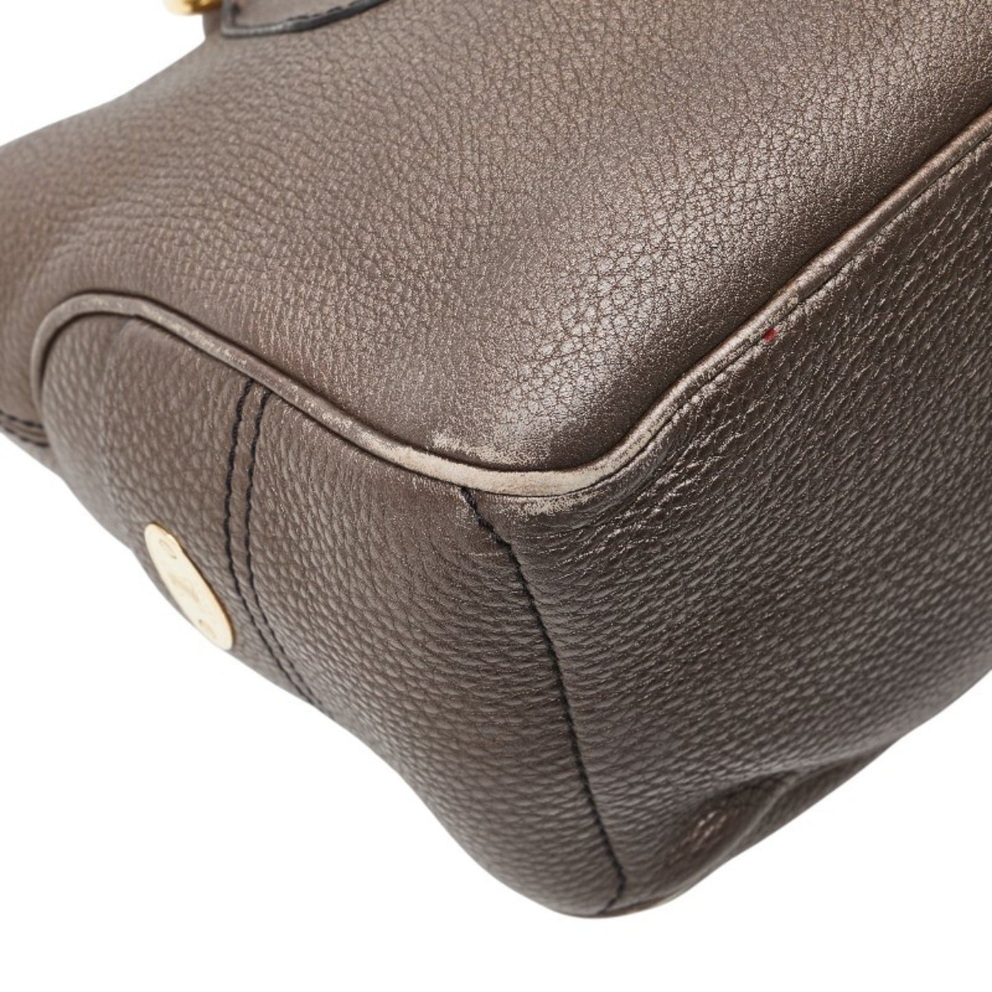 Celine Boogie Bag Handbag Brown Leather