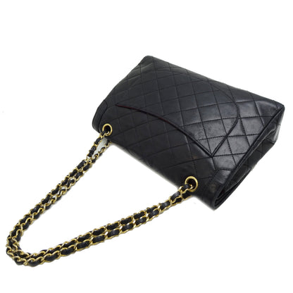 Chanel Paris Exclusive Matelasse Chain Shoulder Bag In Black Lambskin