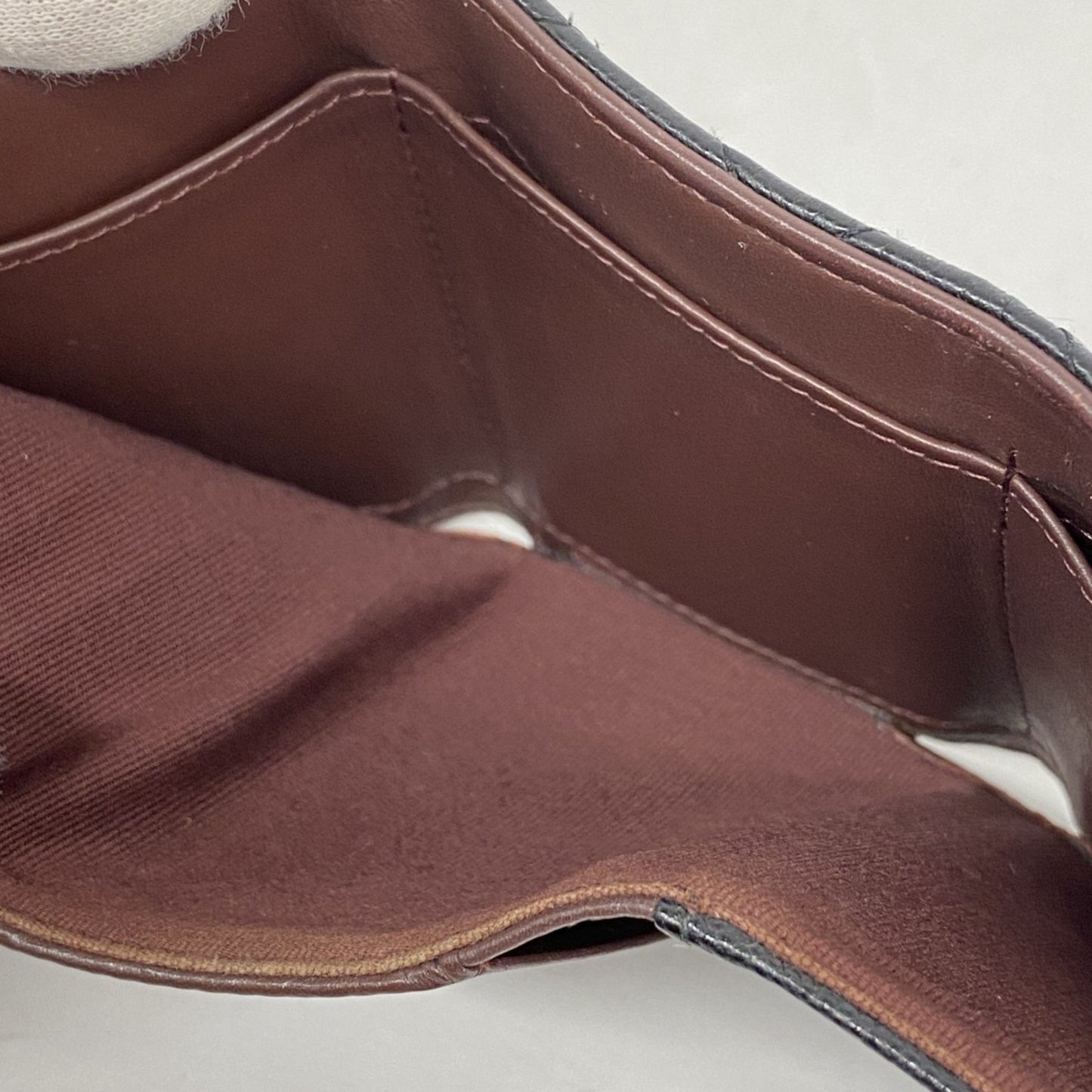 Chanel Matelasse Tri-Fold Wallet In Caviar Leather