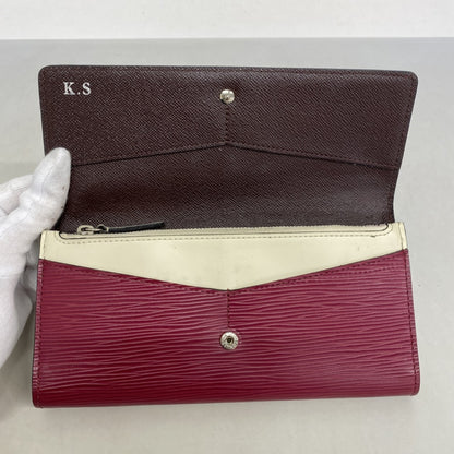 Louis Vuitton Epi Leather Portefeuille Flore Long Wallet M60364 Prunnu Electric