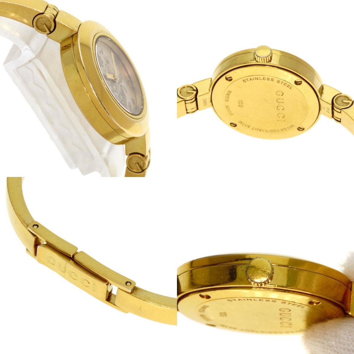 Gucci 105 Flora Watch Gp/Gp