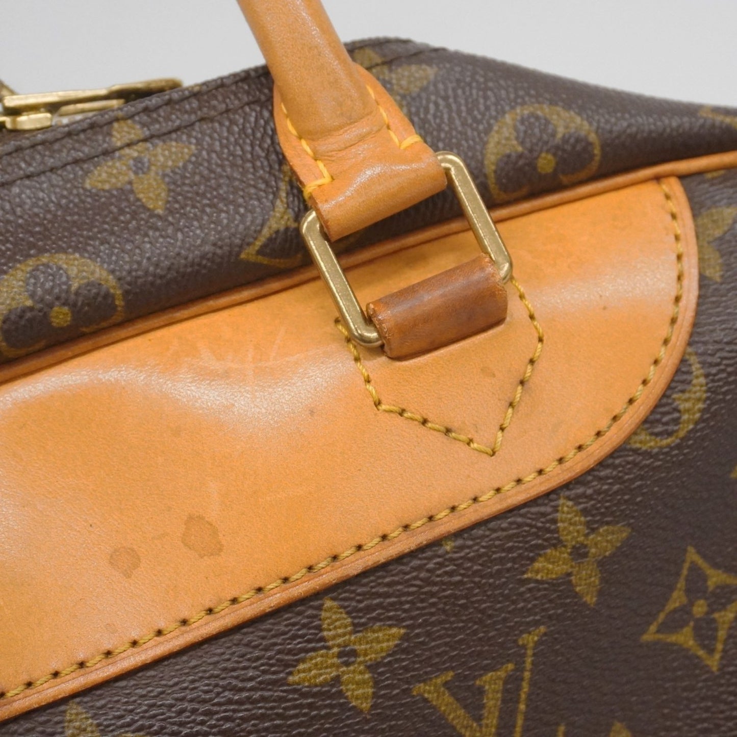 Louis Vuitton Monogram Deauville Handbag M47270 Brown