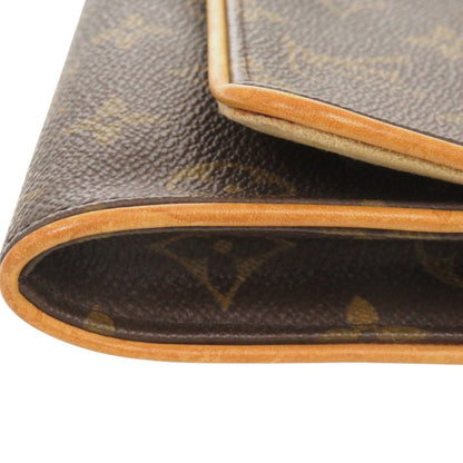 Louis Vuitton Pochette Twin Pm Monogram M51854 Canvas Brown Lv Shoulder Bag 0087 Louis Vuitton