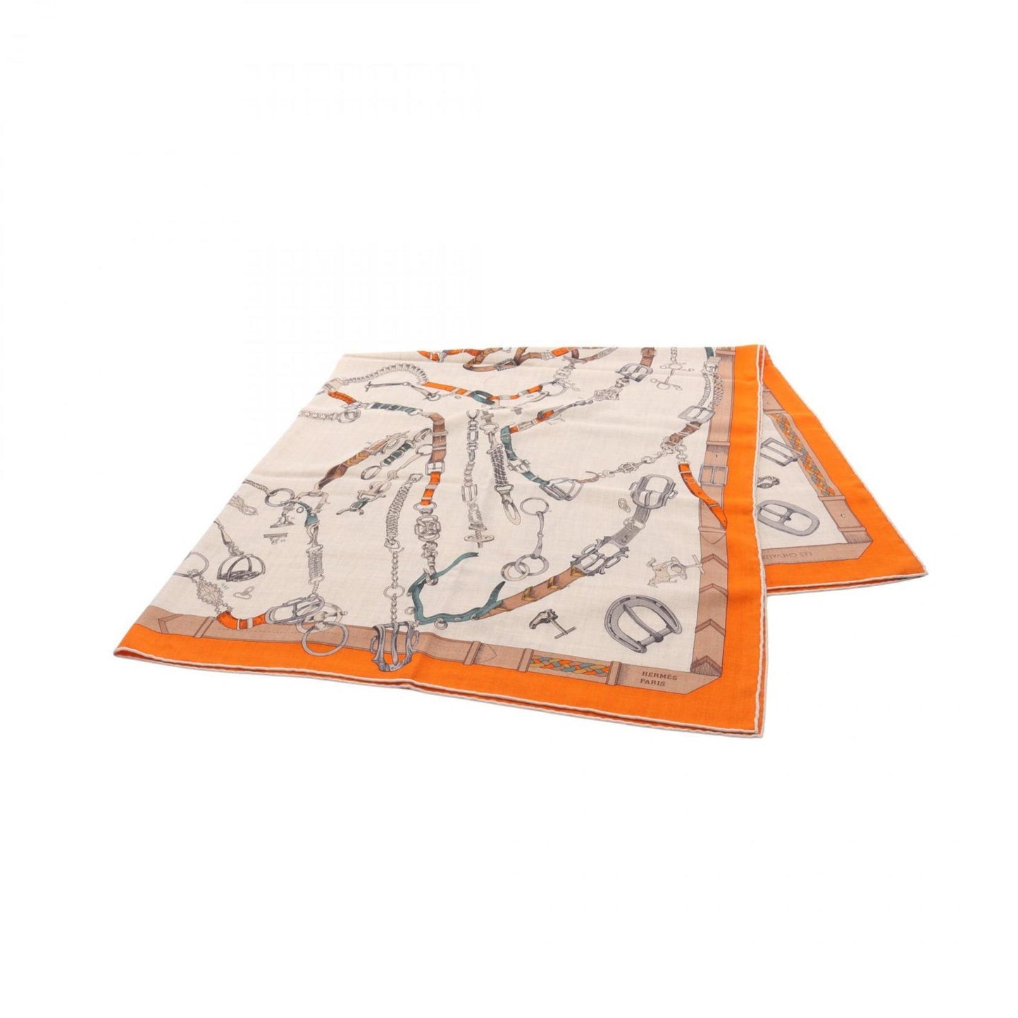 Hermes Herms Carr Jean 140 Les Chevaux Dechaines Scarf