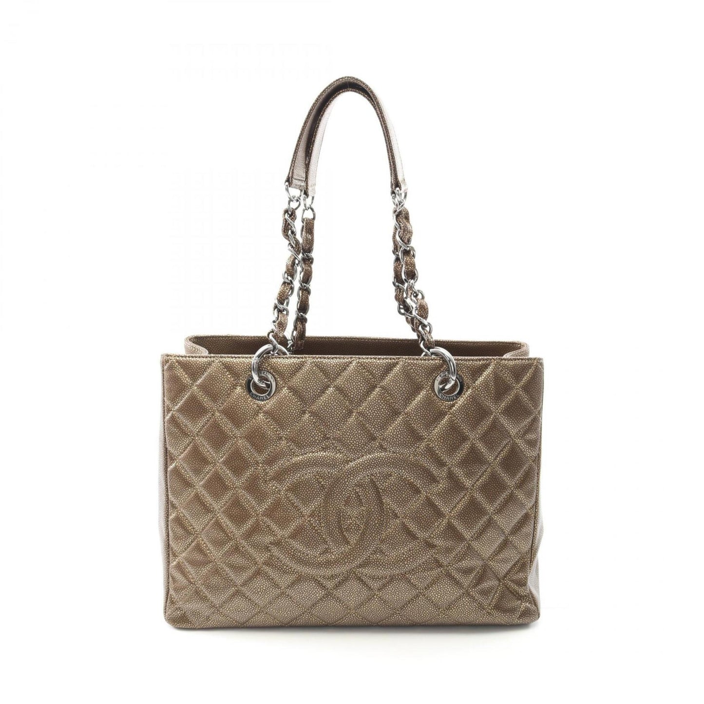 Chanel Matelasse Grand Shopping Gst Tote Bag In Calfskin Leather