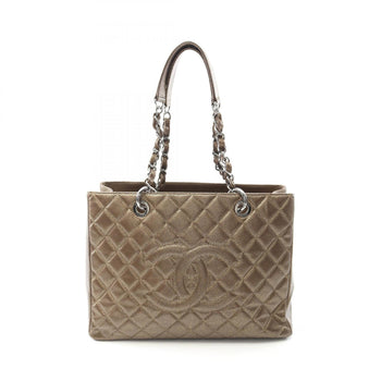 Chanel Matelasse Grand Shopping Gst Tote Bag In Calfskin Leather