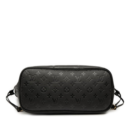Louis Vuitton Monogram Empreinte Neverfull Mm Tote Bag/Shoulder Bag M45685 Noir Black Leather