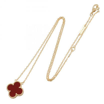 Van Cleef & Arpels Vintage Alhambra Necklace With Carnelian