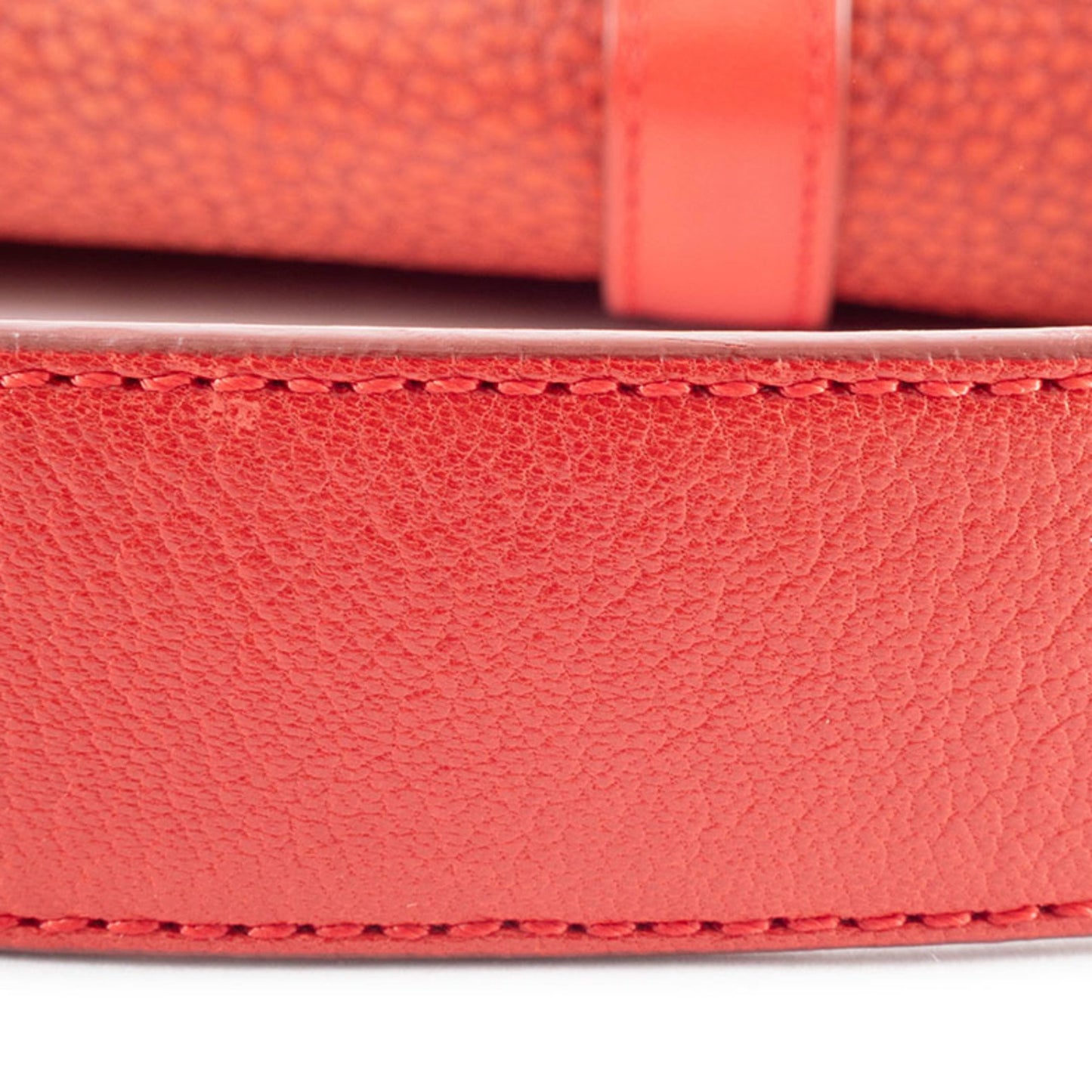 Loewe Senda Handbag In Red Leather