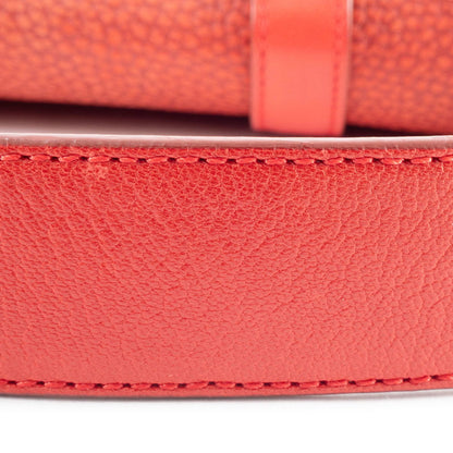 Loewe Senda Handbag In Red Leather