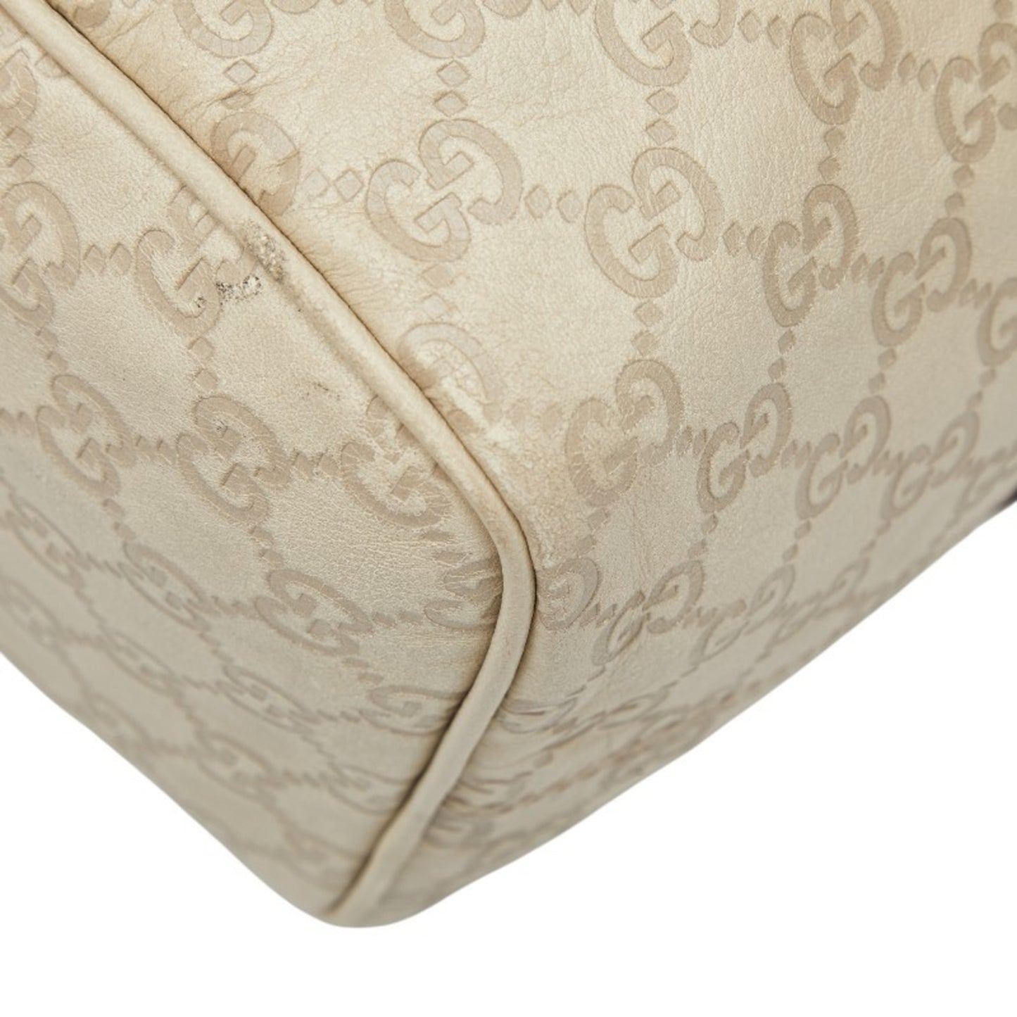 Gucci Guccissima Handbag 193603 Ivory Leather