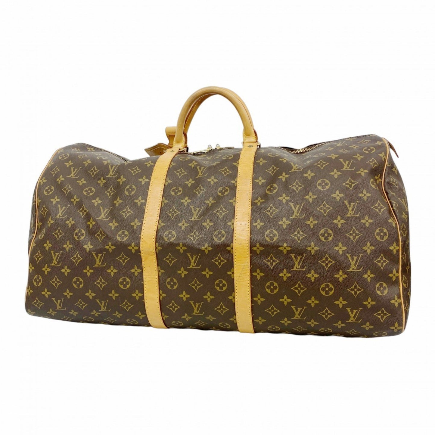 Louis Vuitton Monogram Keepall 60 Boston Bag M41422 Brown