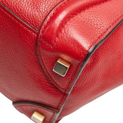 Celine Luggage Nano Shopper Handbag Leather