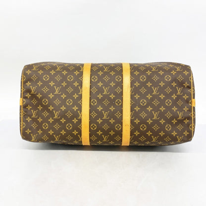 Louis Vuitton Monogram Keepall Bandouliere 55 Boston Bag M41414 Brown