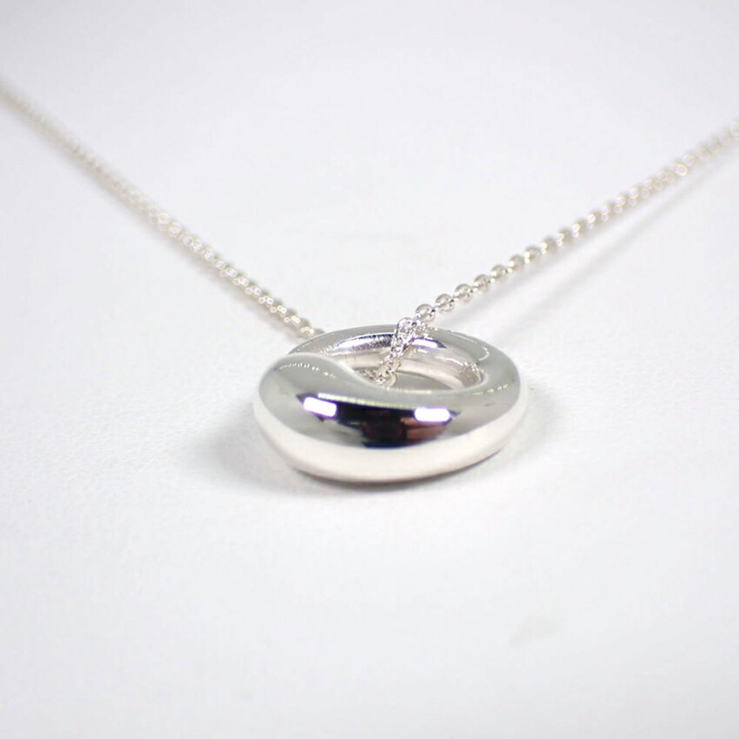 Tiffany 925 Eternal Circle Pendant Necklace