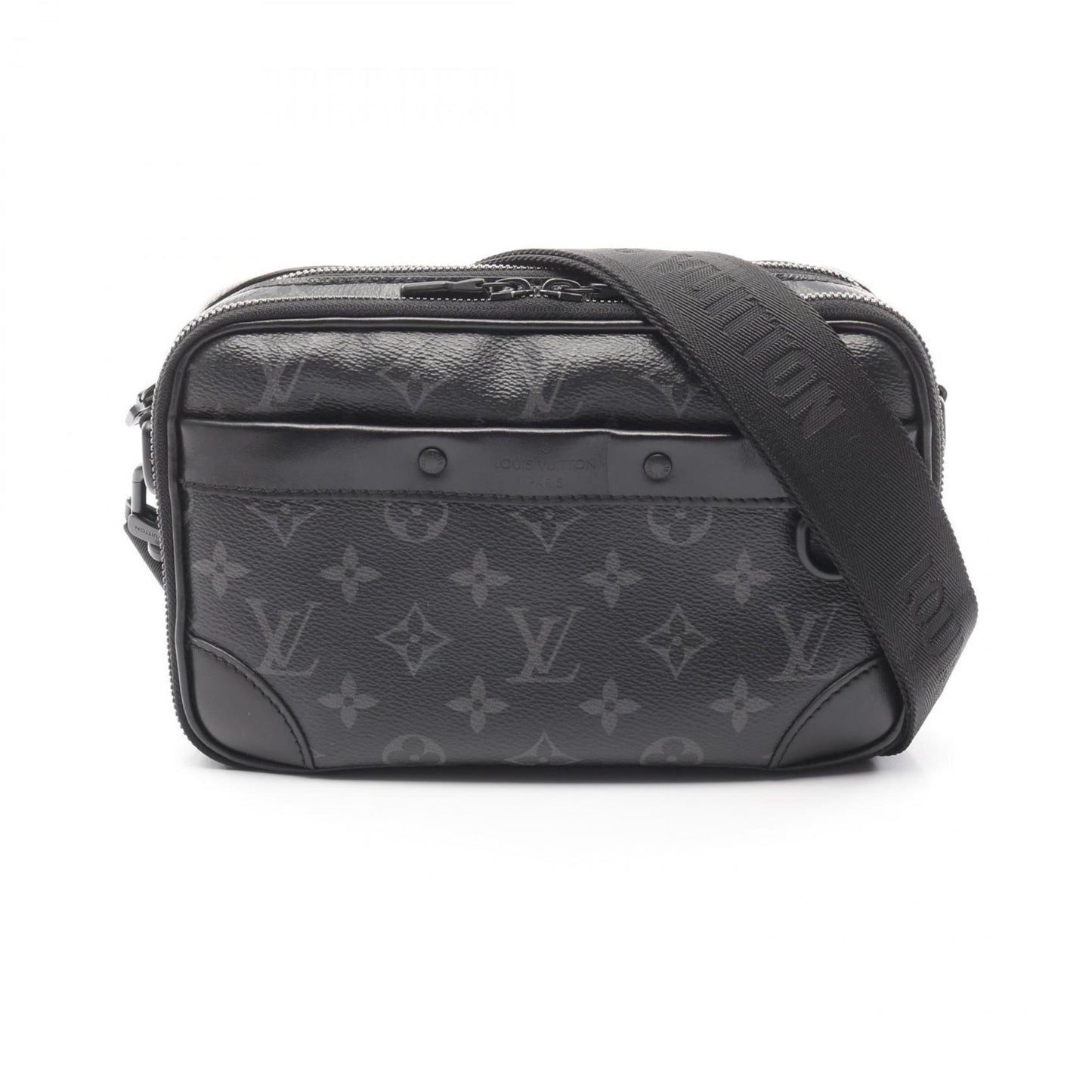 Louis Vuitton Alpha Shoulder Bag Coated Canvas Leather Monogram Eclipse