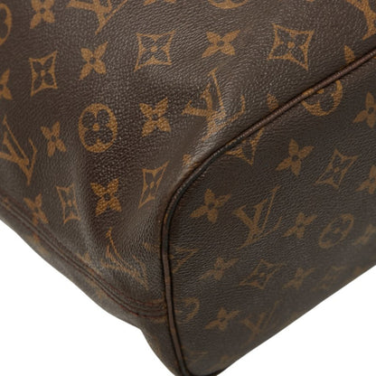 Louis Vuitton Monogram Neverfull Mm Shoulder Bag Tote M40156 Brown Leather