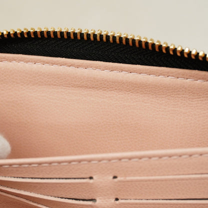 Louis Vuitton Monogram Embossed Zippy Wallet M12152 Black/Pink