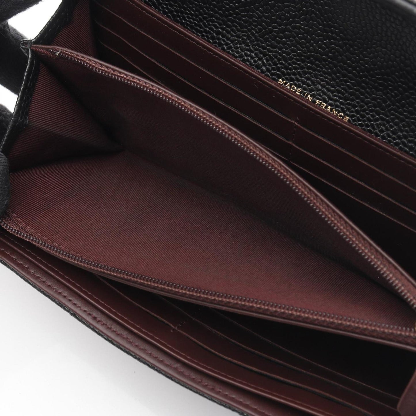 Chanel Matelasse Bifold Long Wallet In Grained Calfskin Leather