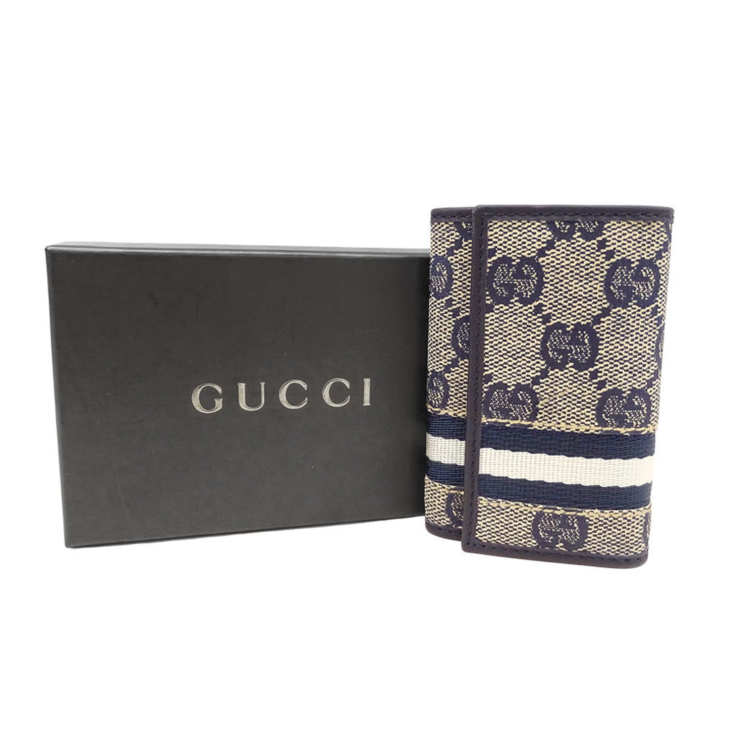 Gucci Men'S Gg Canvas Key Case