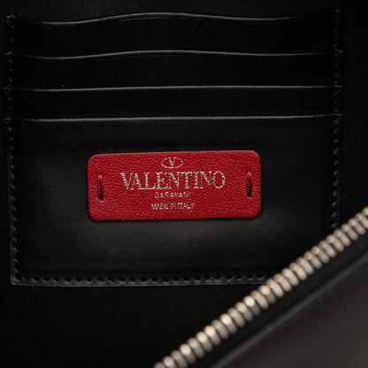 Valentino Vltn Logo Body Bag/Waist Bag In Black