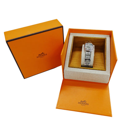 Herms Rally Quartz Qz Stainless Steel Watch