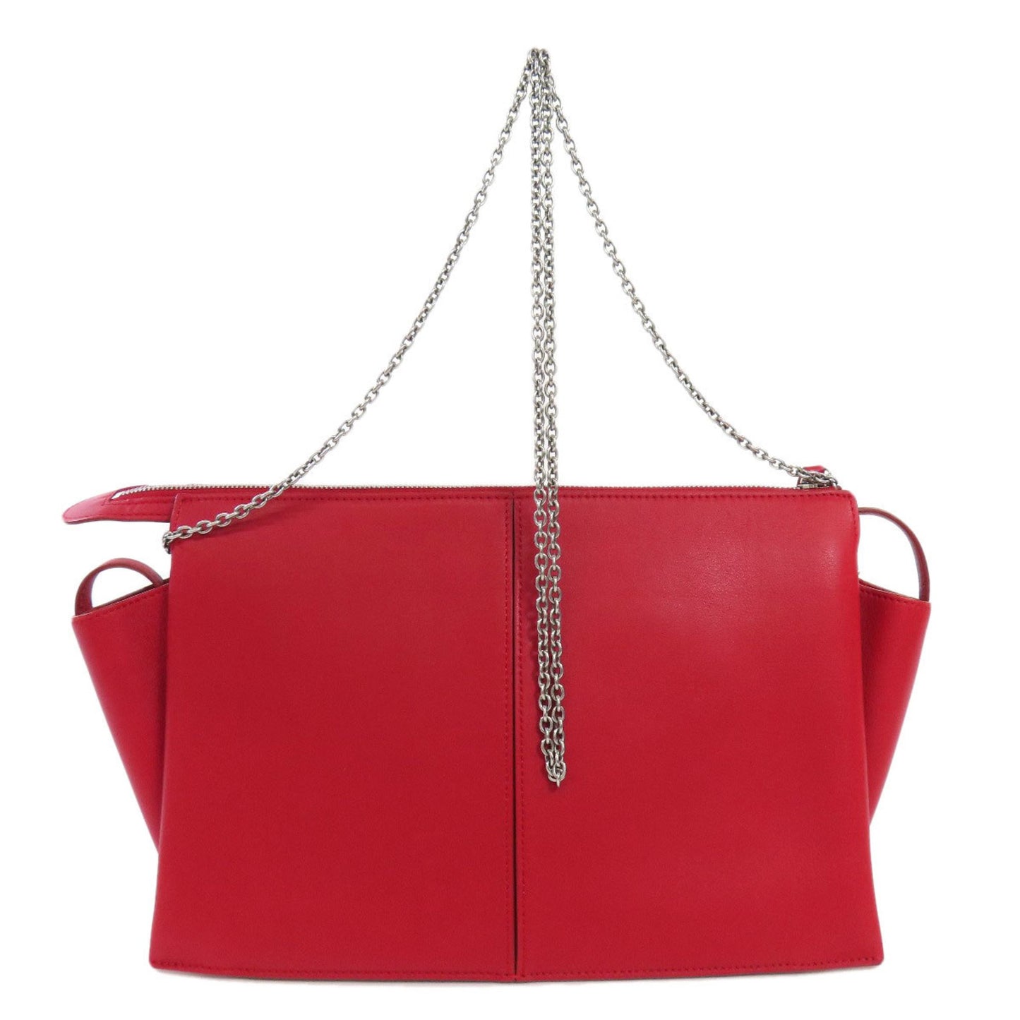 Celine Trifold Shoulder Bag In Calf Leather