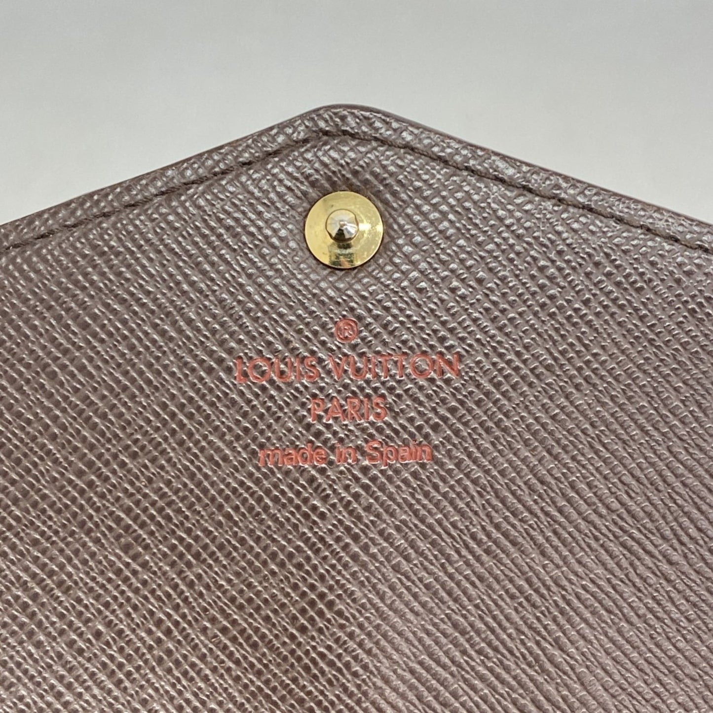 Louis Vuitton Damier Portefeuille Sarah Long Wallet N63209 Ebene