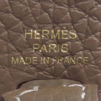 Hermes Herms Evelyn Amazon Etoupe Shoulder Bag With Gold Hardware