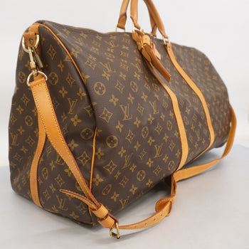 Louis Vuitton Monogram Keepall Bandouliere 60 Boston Bag M41412 Brown