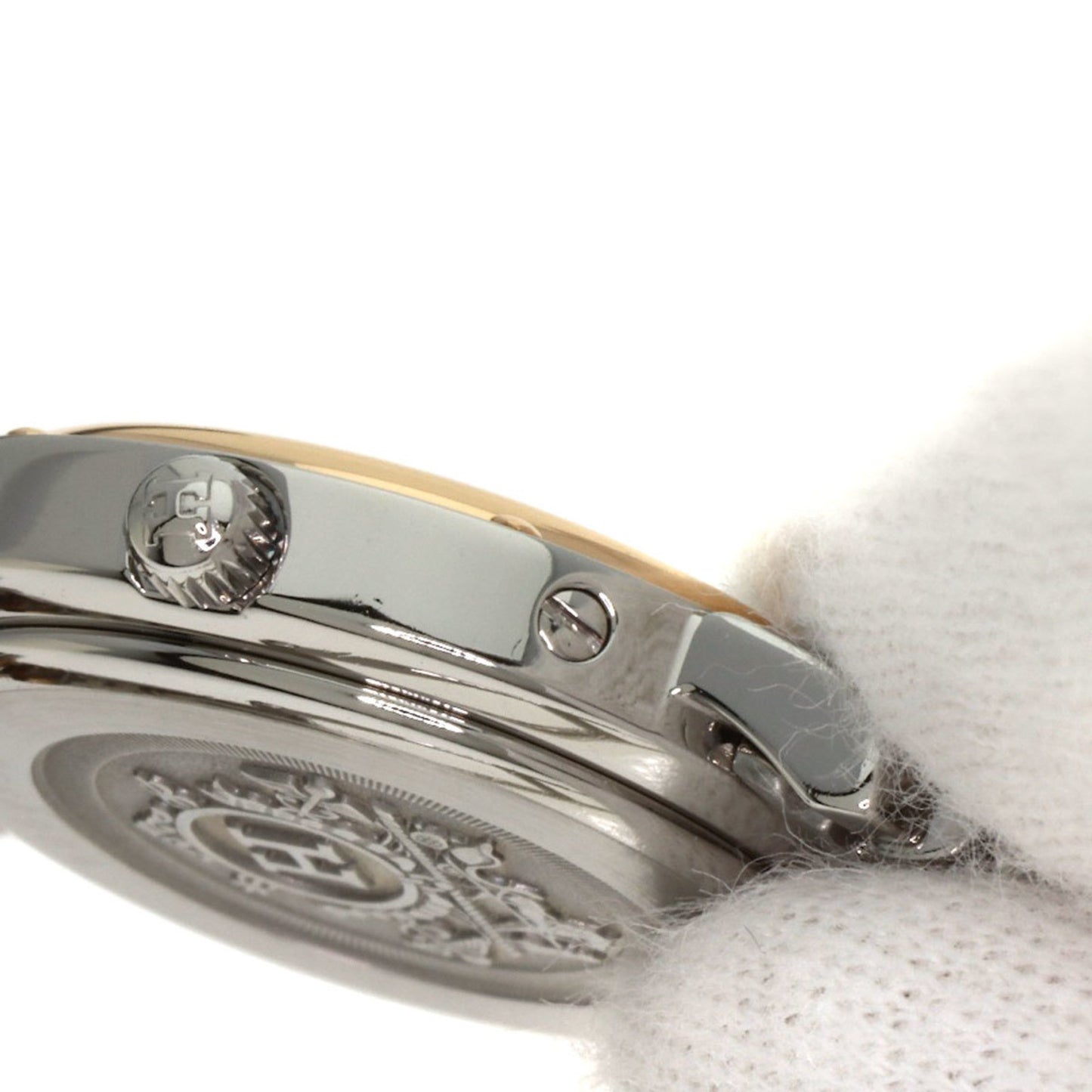 Herms Cl4.221 Clipper Nacle Stainless Steel Watch