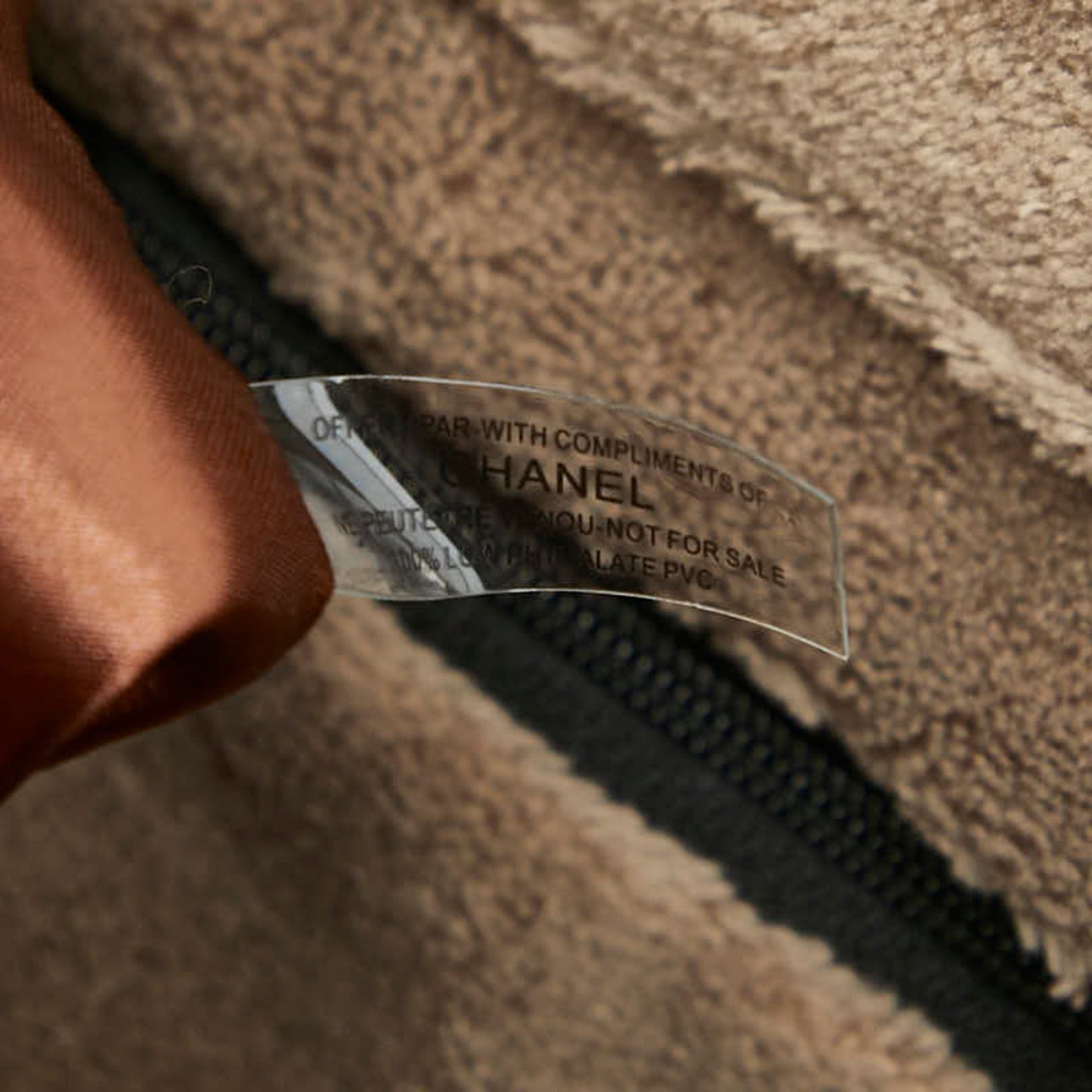 Chanel Coco Mark Novelty Crossbody Shoulder Bag In Beige And White With Pile