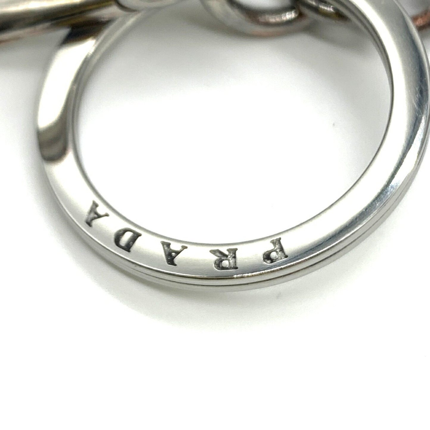 Prada Key Ring Holder Saffiano