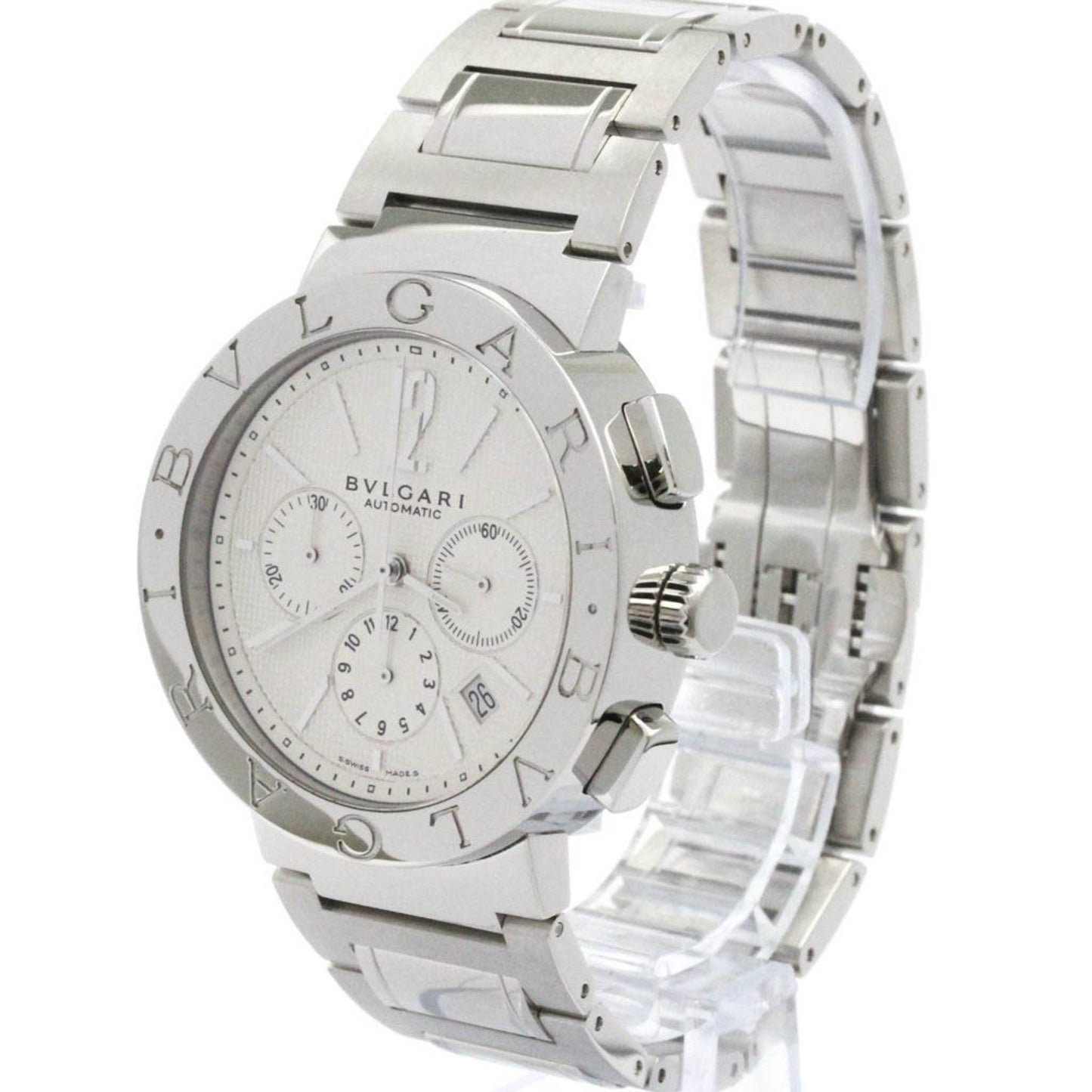 Bvlgari Bvlgari-Bvlgari Chronograph Automatic Watch Bb42Ssch Polished