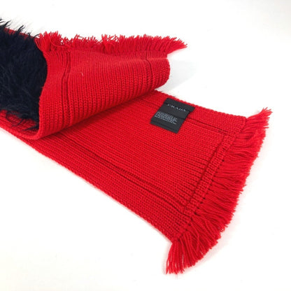 Prada Prada Bicolor Fur Scarf Wool Cotton