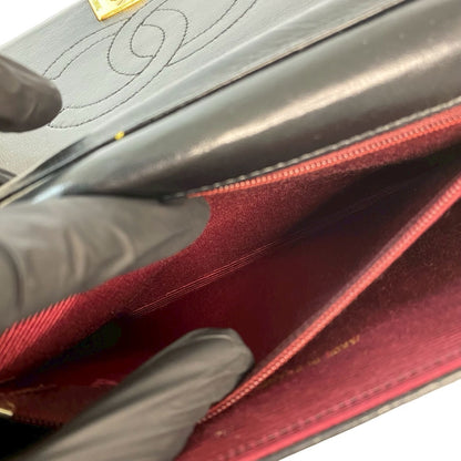 Chanel Coco Mark Half Moon Lambskin Chain Shoulder Bag