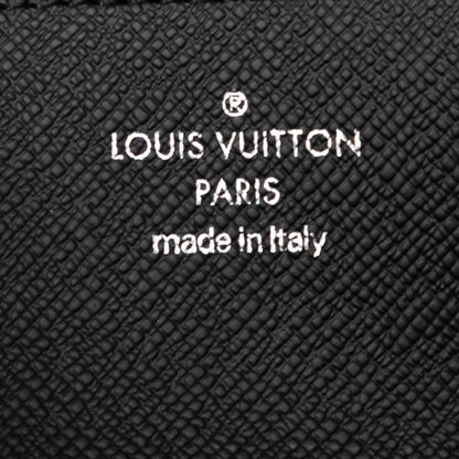 Louis Vuitton Monogram Eclipse Porte Carte On-Strap Business Card Case M83155 Black Leather