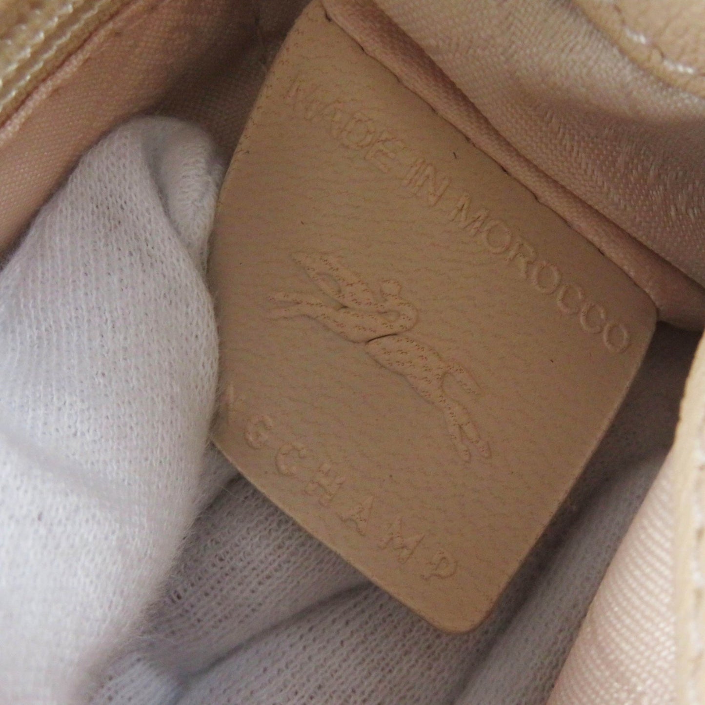 Longchamp Madeleine 2077886258 Logo-Embossed Leather Handbag In Dusty Pink