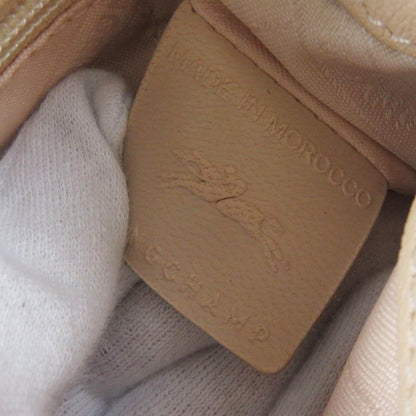 Longchamp Madeleine 2077886258 Logo-Embossed Leather Handbag In Dusty Pink