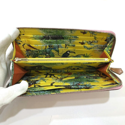 Hermes Azap Long Silk-In All-Over Print Wallet With Zip-Around Design