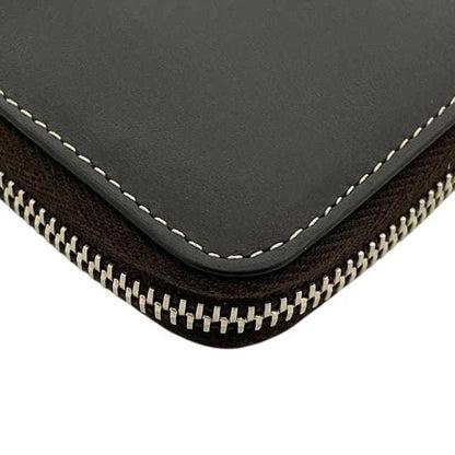 Tod'S Round Long Wallet Ec-23930 Brown Leather