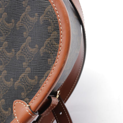 Celine Falco Medium Bag Triomphe Shoulder Coated Canvas Leather