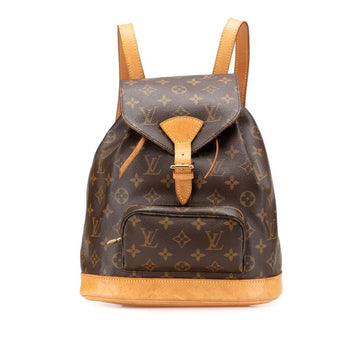 Louis Vuitton Monogram Montsouris Mm Backpack M51136 Brown Leather