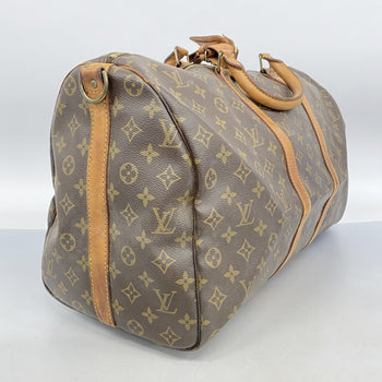 Louis Vuitton Monogram Keepall Bandouliere 50 Boston Bag M41416 Brown