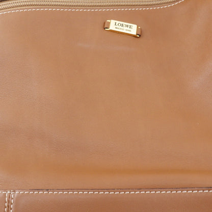 Loewe L Shoulder Bag Calf Brown A5 Logo